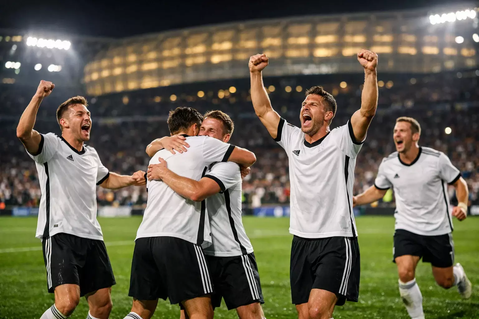 Deutsche Nationalmannschaft beim Eröffnungsspiel der EM 2024 in der Münchner Allianz Arena