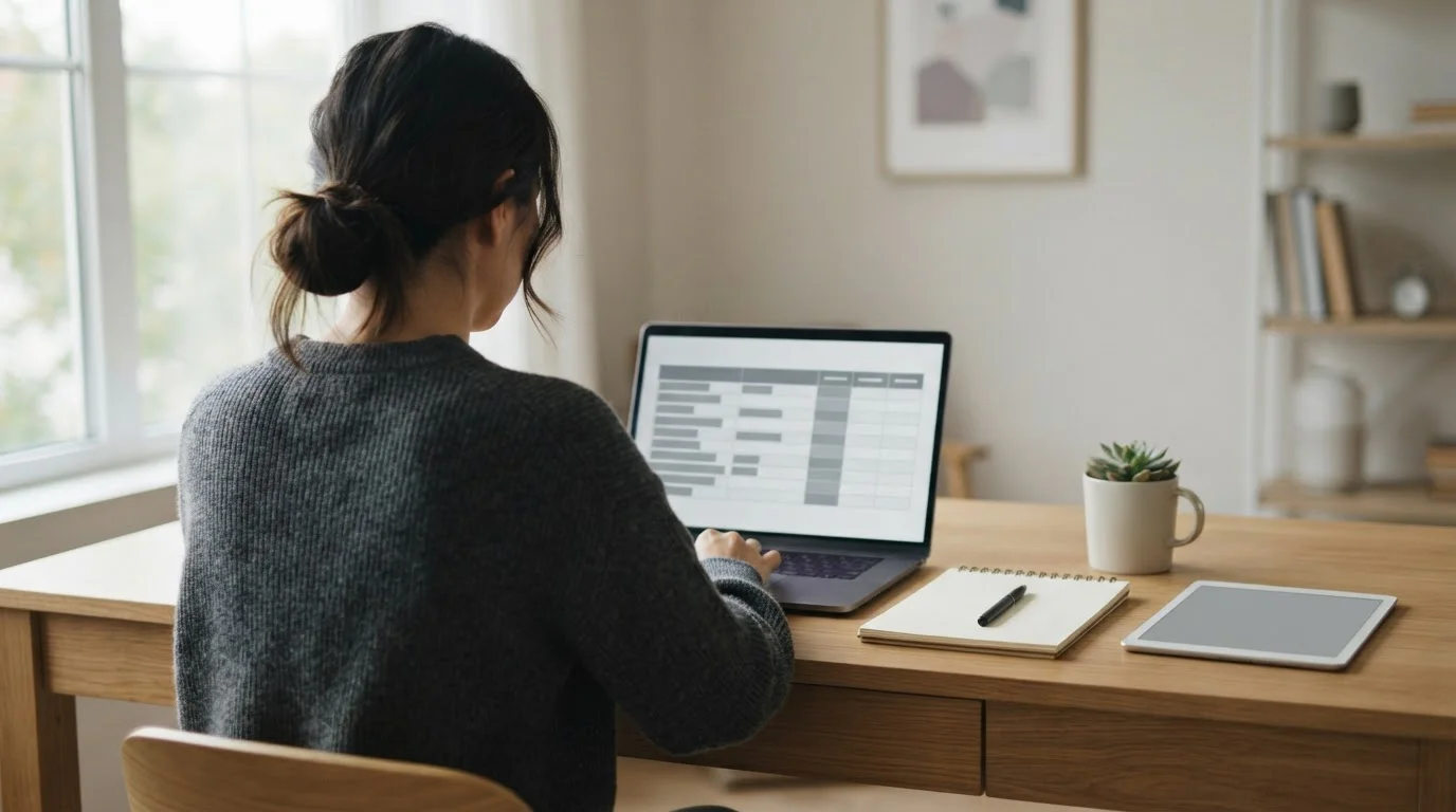 Person analysiert Gratiswetten-Angebote deutscher Wettanbieter am Laptop