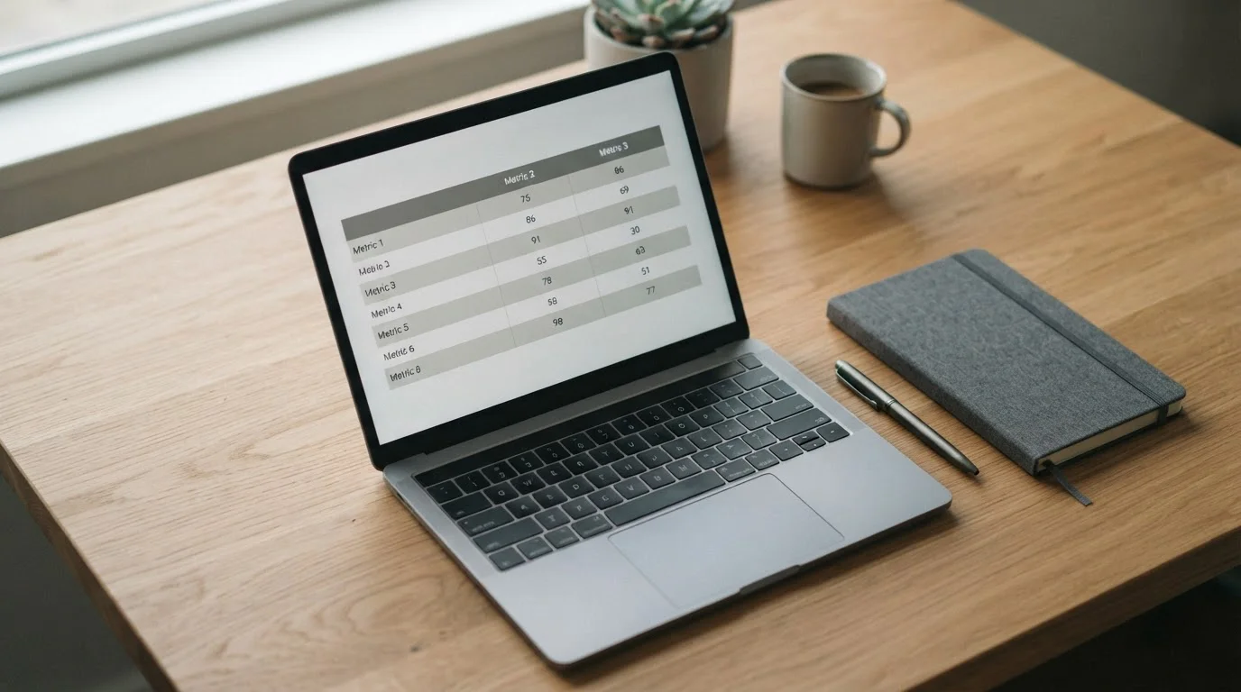 Laptop mit Wettvergleich für Kombiwetten-Bonus auf dem Bildschirm
