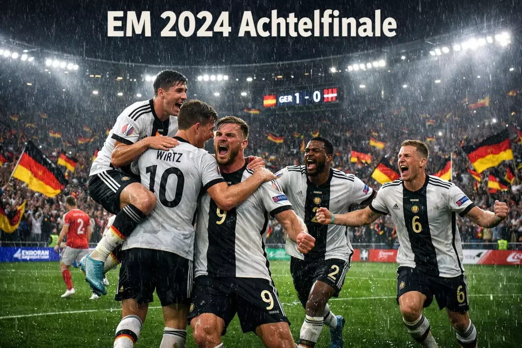 EM 2024 Achtelfinale mit allen 8 Paarungen