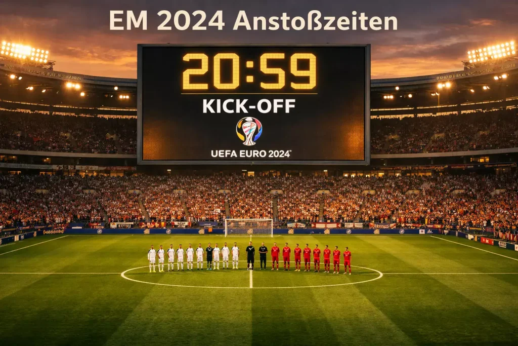 EM 2024 Anstoßzeiten um 15, 18 und 21 Uhr