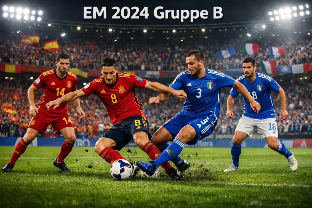 EM 2024 Gruppe B mit Spanien und Titelverteidiger Italien