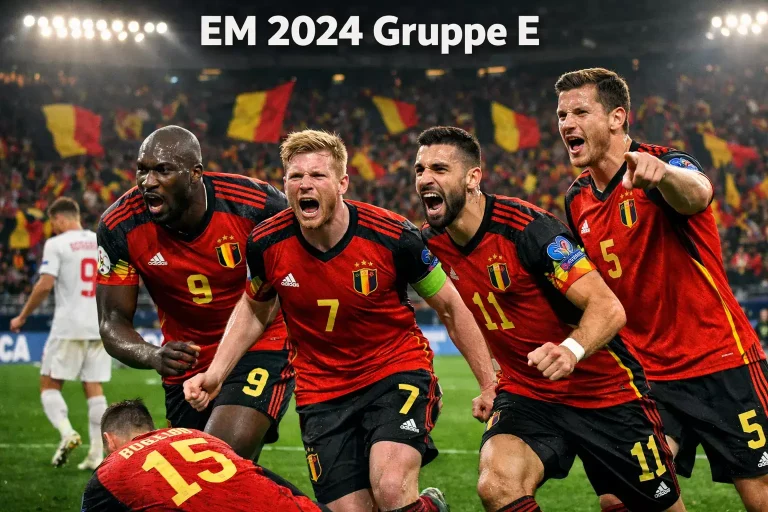 EM 2024 Gruppe E mit Belgien und vier Teams mit Weiterkommen-Chancen