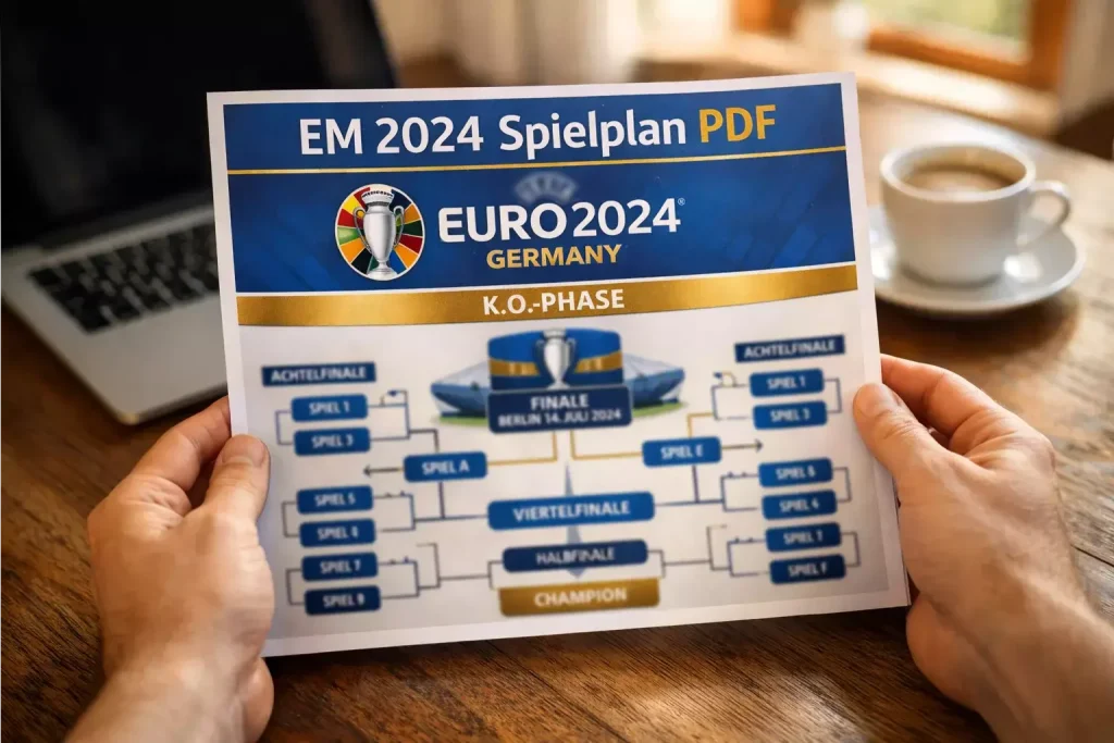 EM 2024 Spielplan PDF zum Download