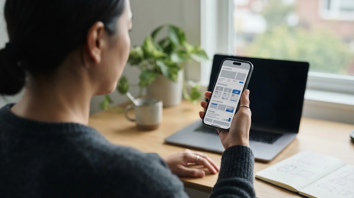Smartphone mit Vergleich verschiedener Wettanbieter-Konditionen